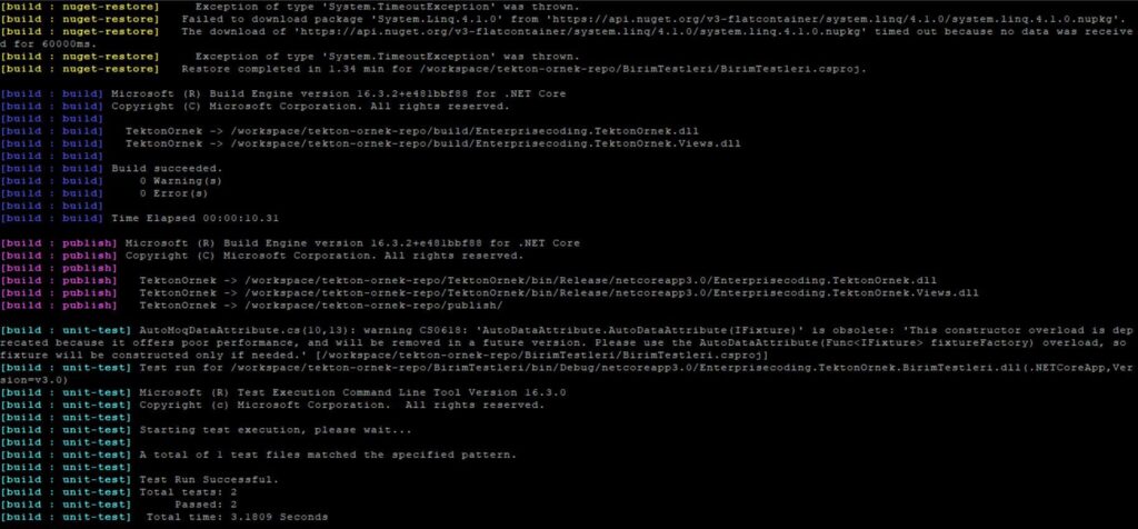 tekton-ornek-pipelinerun-log » Enterprisecoding