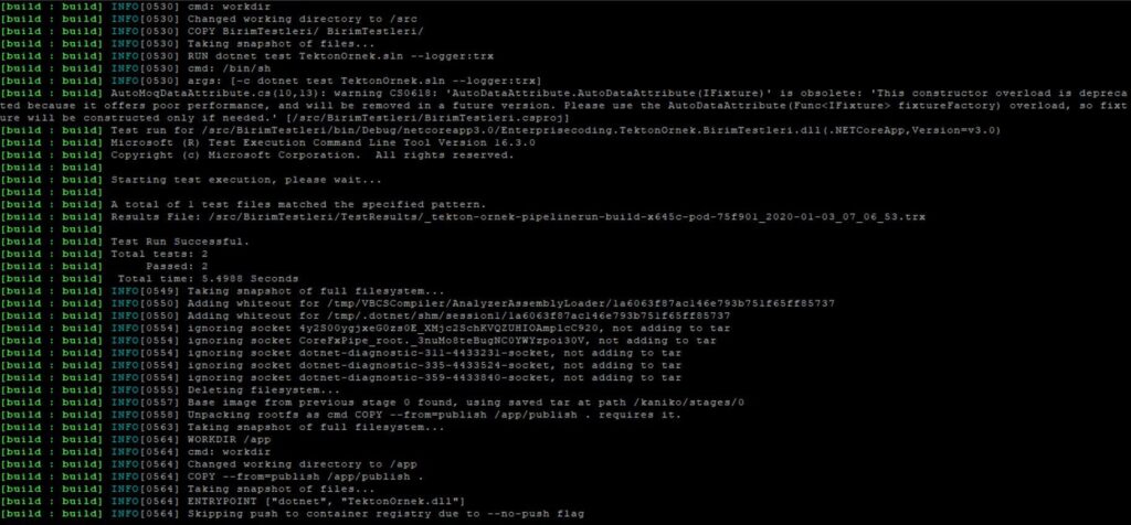 tekton-ornek-pipelinerun-log-kaniko » Enterprisecoding